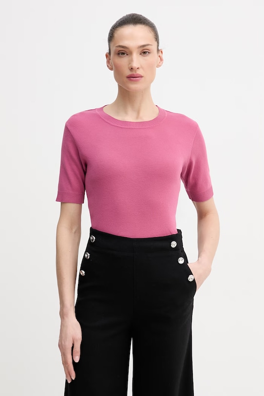 

Хлопковая футболка United Colors of Benetton, розовый