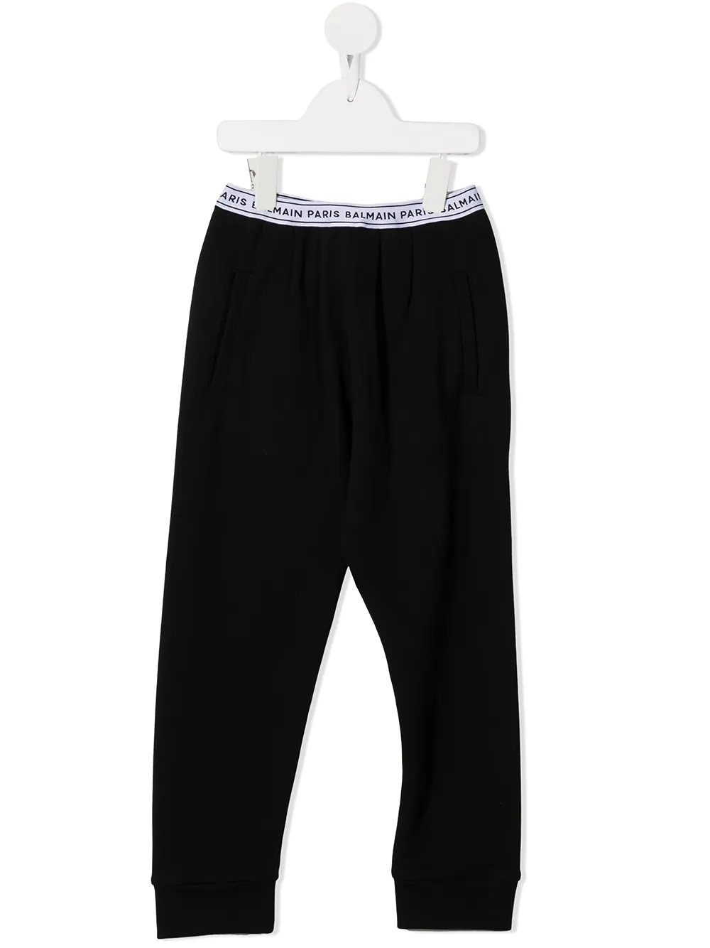 

Спортивные брюки с логотипом Balmain Kids, черный