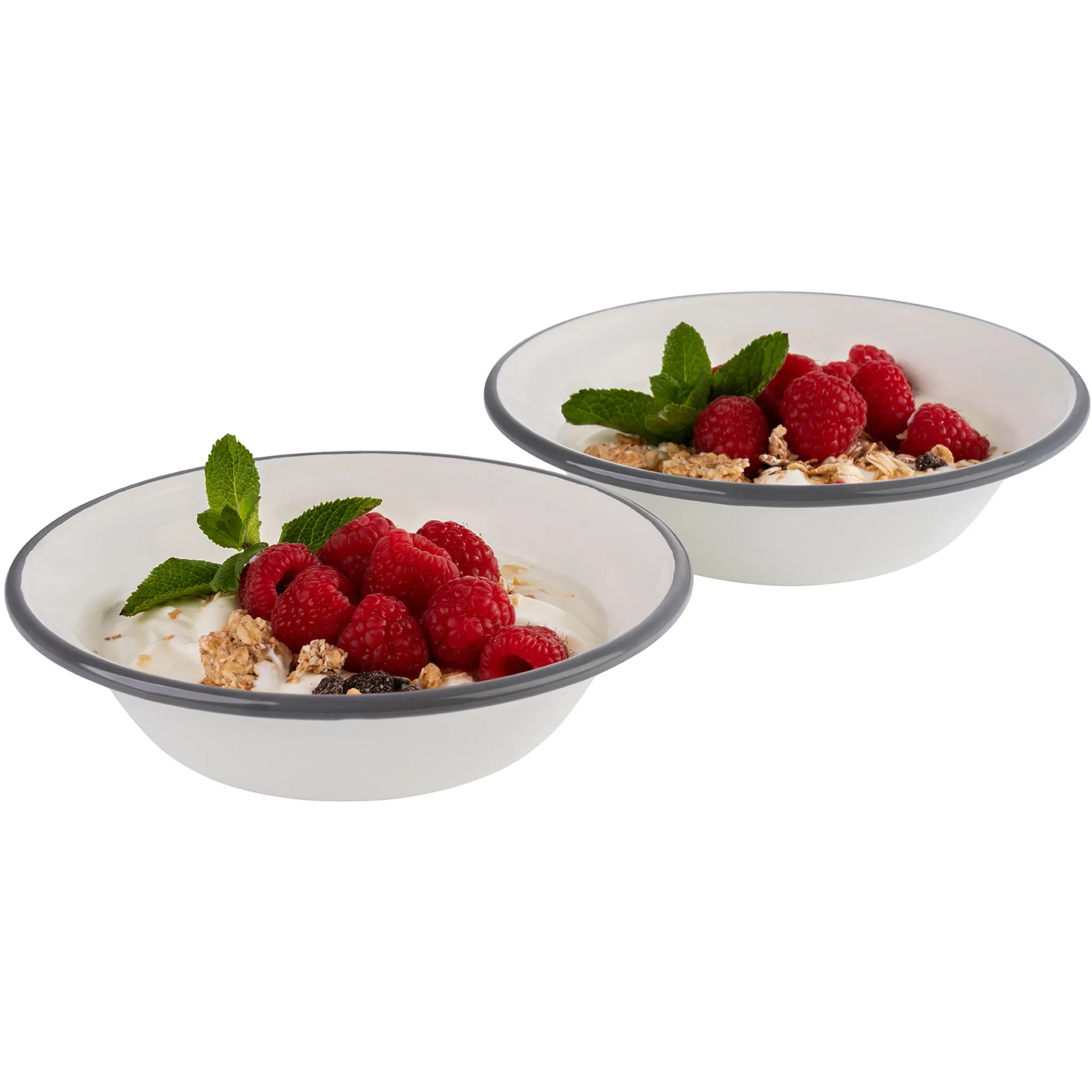 

Миска APS, 2 шт., эмалированная, Ø 16,5 см, цвет creme