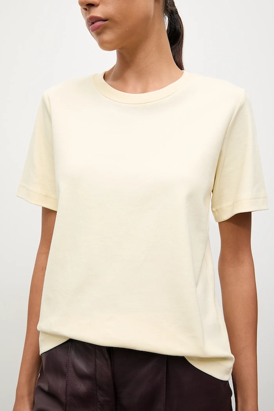 

Хлопковая футболка Answear.Lab, желтый