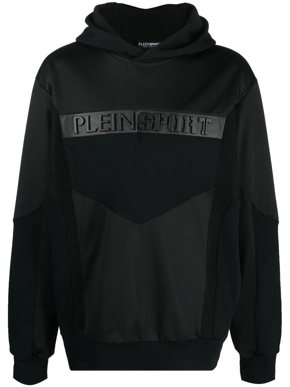

Худи с тисненым логотипом Plein Sport, черный
