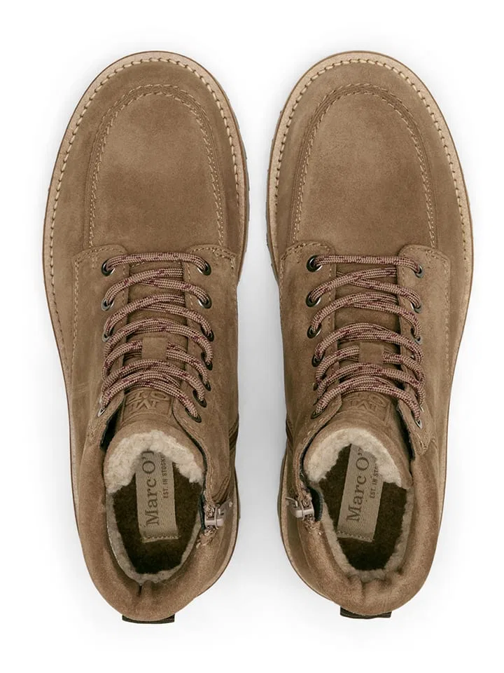 Сапоги из кожи Taupe Marc O'Polo Shoes — фото 4