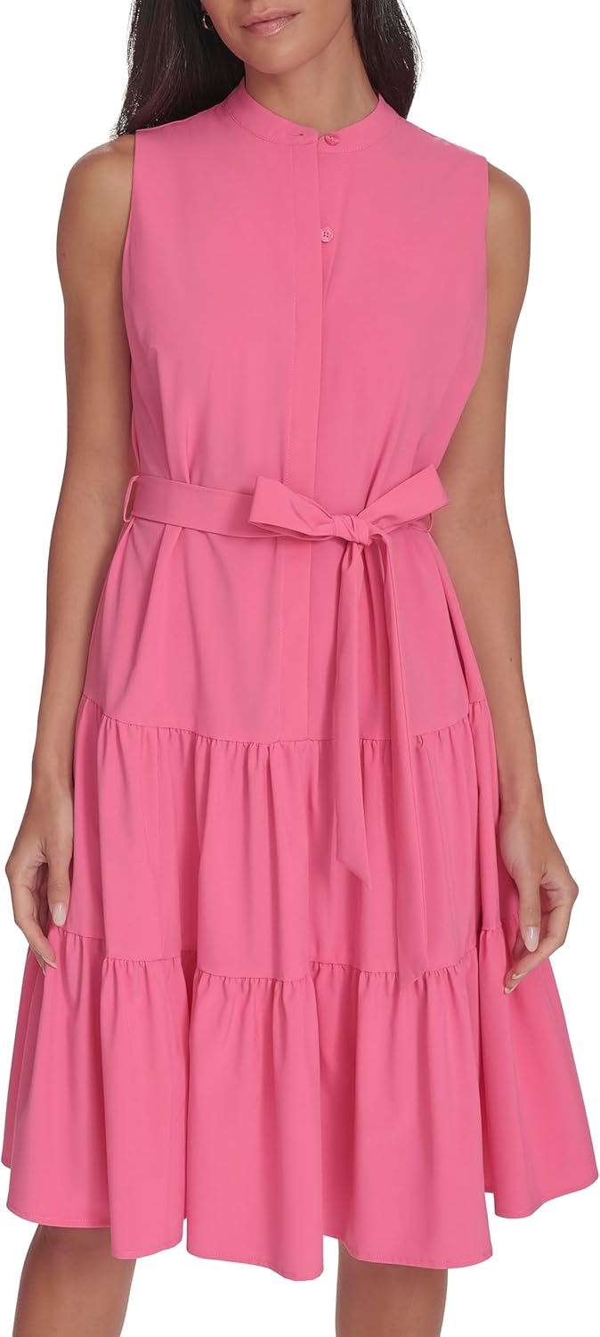 

Женское многоярусное платье без рукавов Calvin Klein с завязками, Azalea