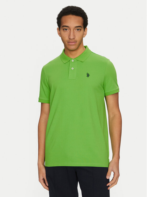 

Рубашка поло стандартный крой MUP3637 U.S. Polo Assn., зеленый