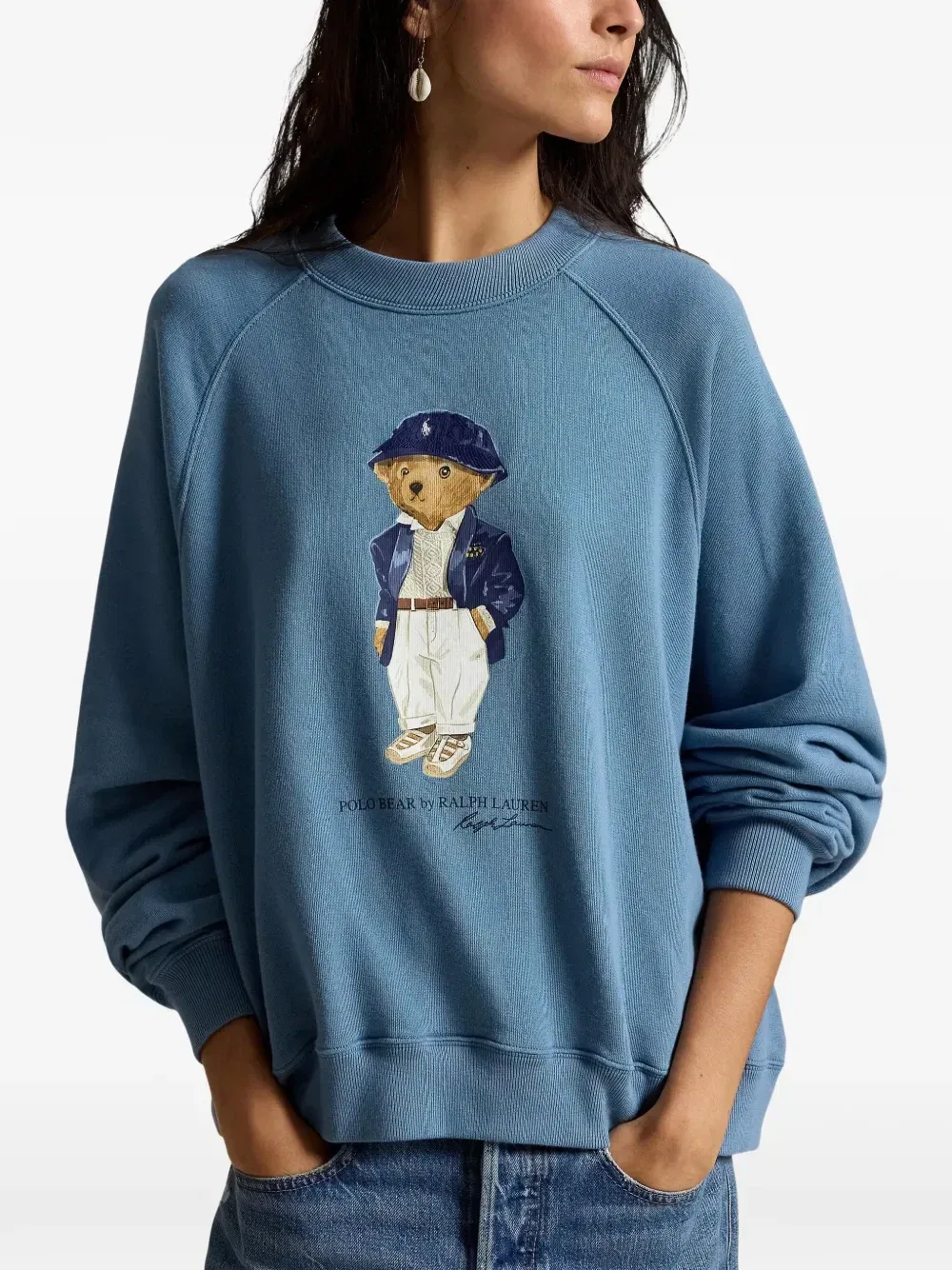 Легкий свитер Polo Bear POLO RALPH LAUREN, синий — фото 3