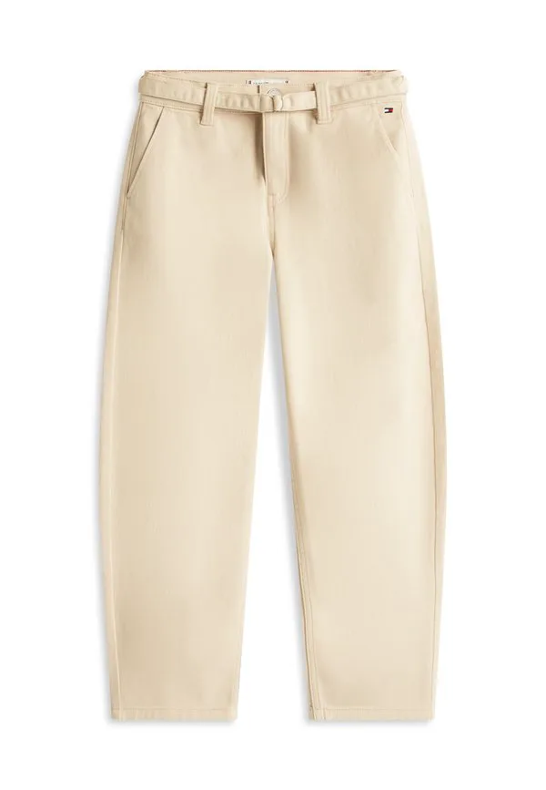 Базовые свободные брюки из саржи прямого кроя, джинсы. Tommy Hilfiger, Classic Beige — фото 4