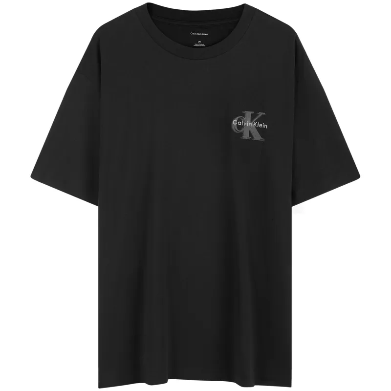 Футболка SS25 мужская с круглым вырезом Moderate Calvin Klein, ub1-space черный
