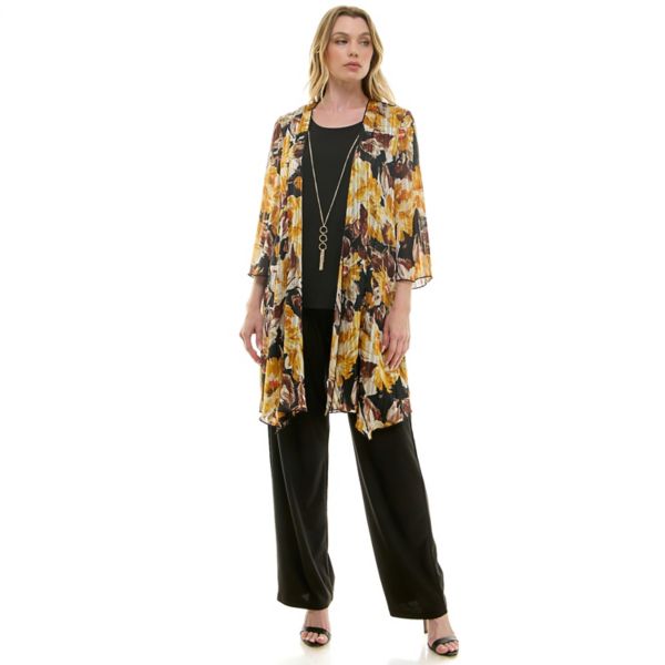 

Женский комплект из 2 предметов: топ и брюки Luxology, цвет gold olive ivory