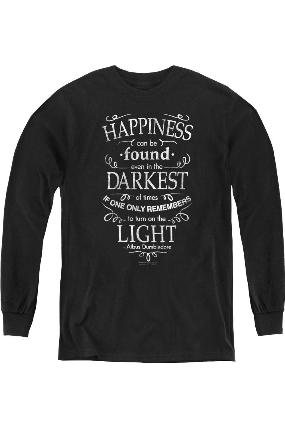 

Футболка с длинным рукавом Harry Potter Happiness Youth Gildan, черный