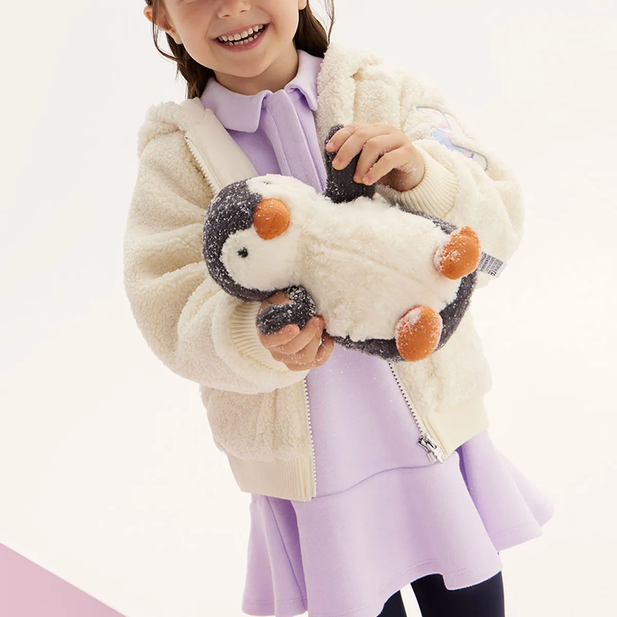 FILA KIDS Детская бархатная куртка Maltose White Kids — фото 4