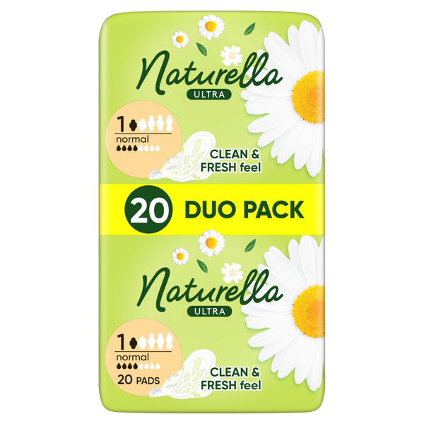 

Гигиенические прокладки, 20 шт./1 упаковка. Naturella Ultra normal camomile