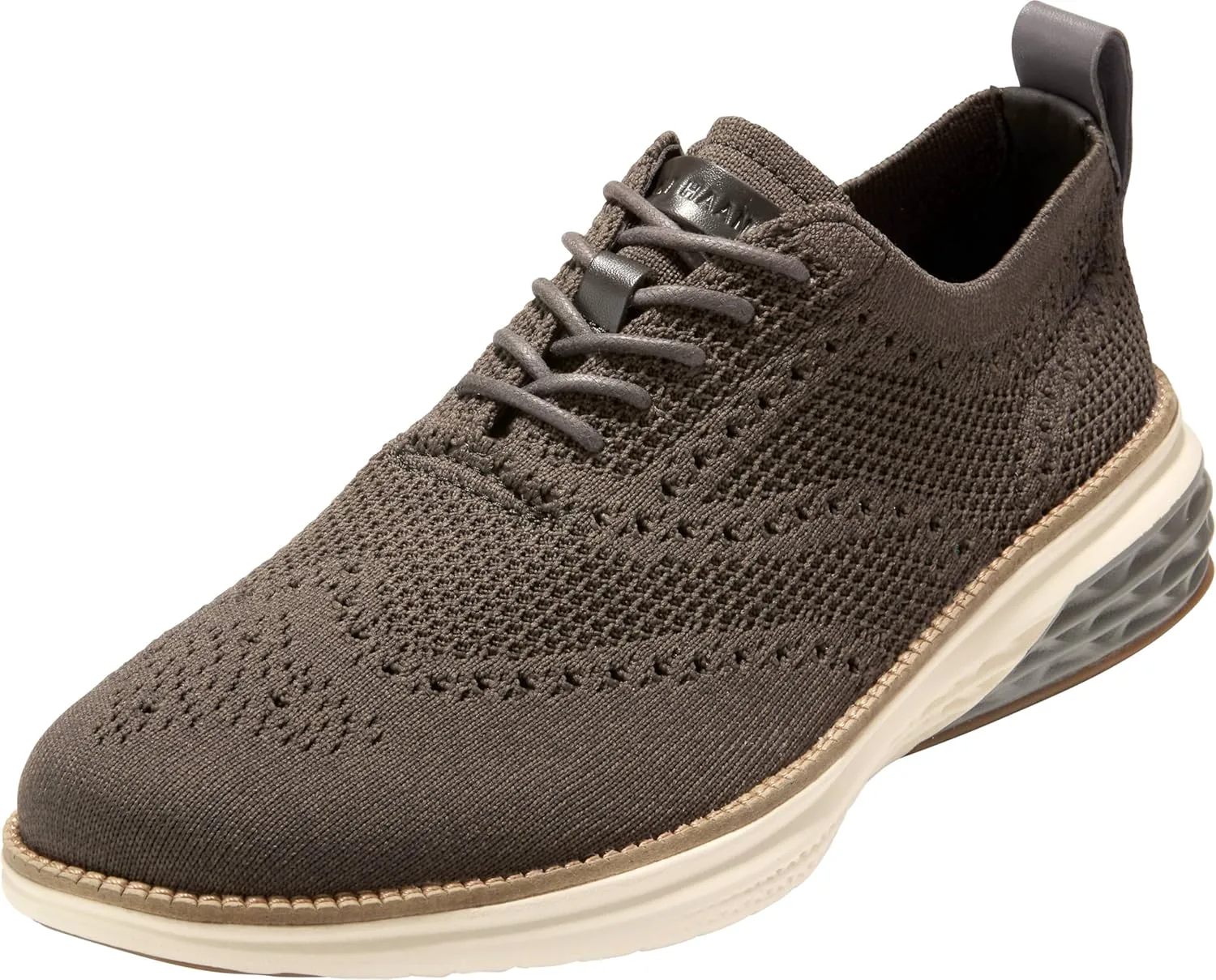Мужские туфли Cole Haan Grand Hurrion Stitchlite с крыльями, темно-оливковый/слоновая кость — фото 2
