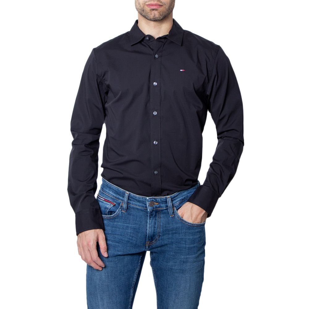 

Черная хлопковая рубашка Tommy Jeans