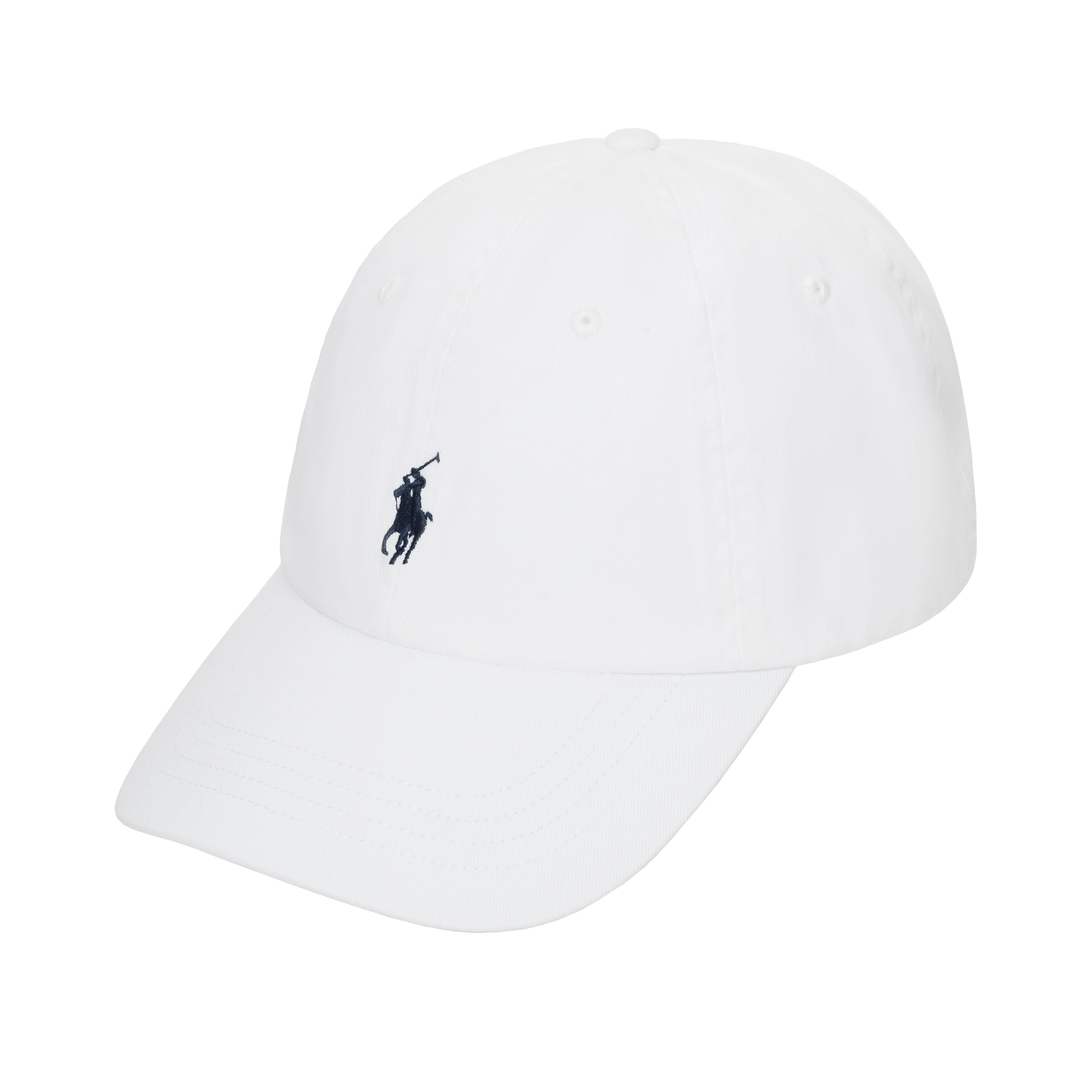 

Polo Ralph Lauren Бейсболка с вышитым логотипом и изогнутым козырьком, White/Newport Navy White