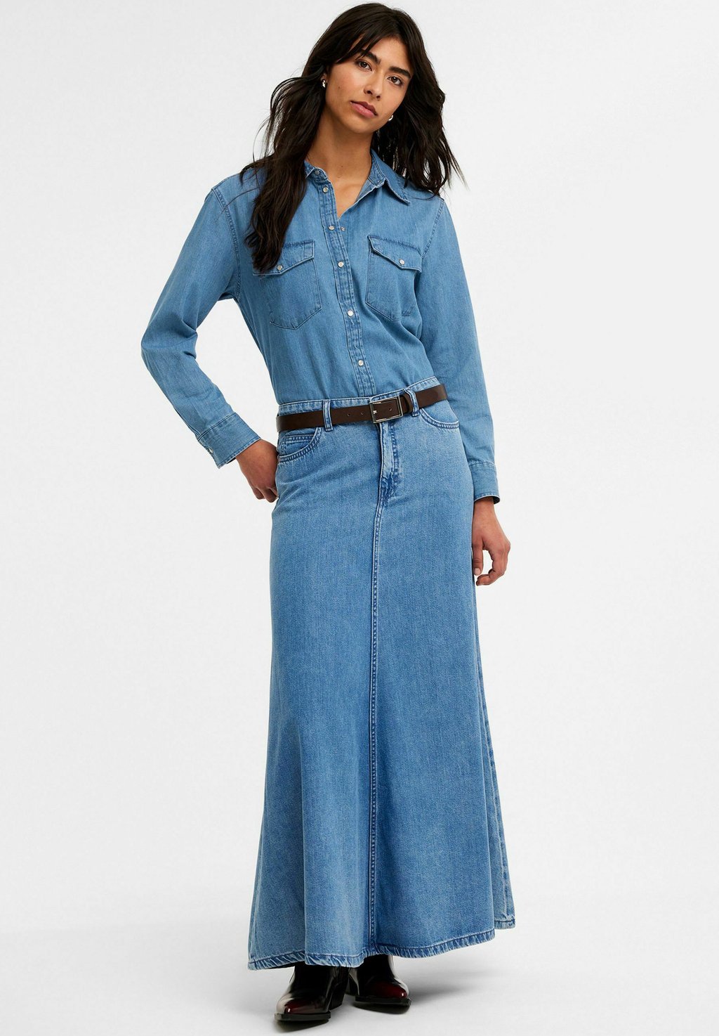 

Блузка на пуговицах Kappahl, цвет Denim