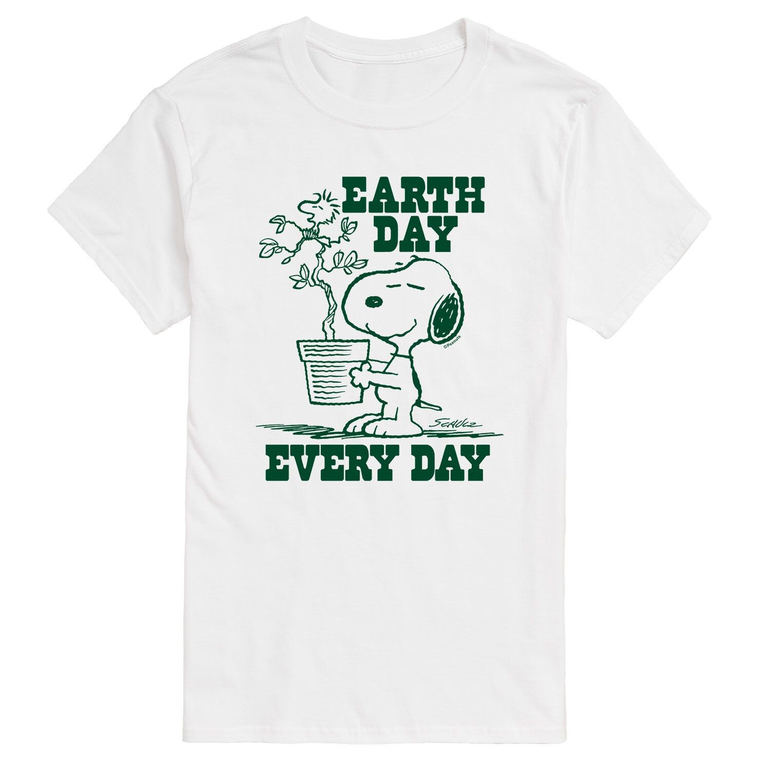 

Мужская футболка Peanuts Earth Day на каждый день Licensed Character