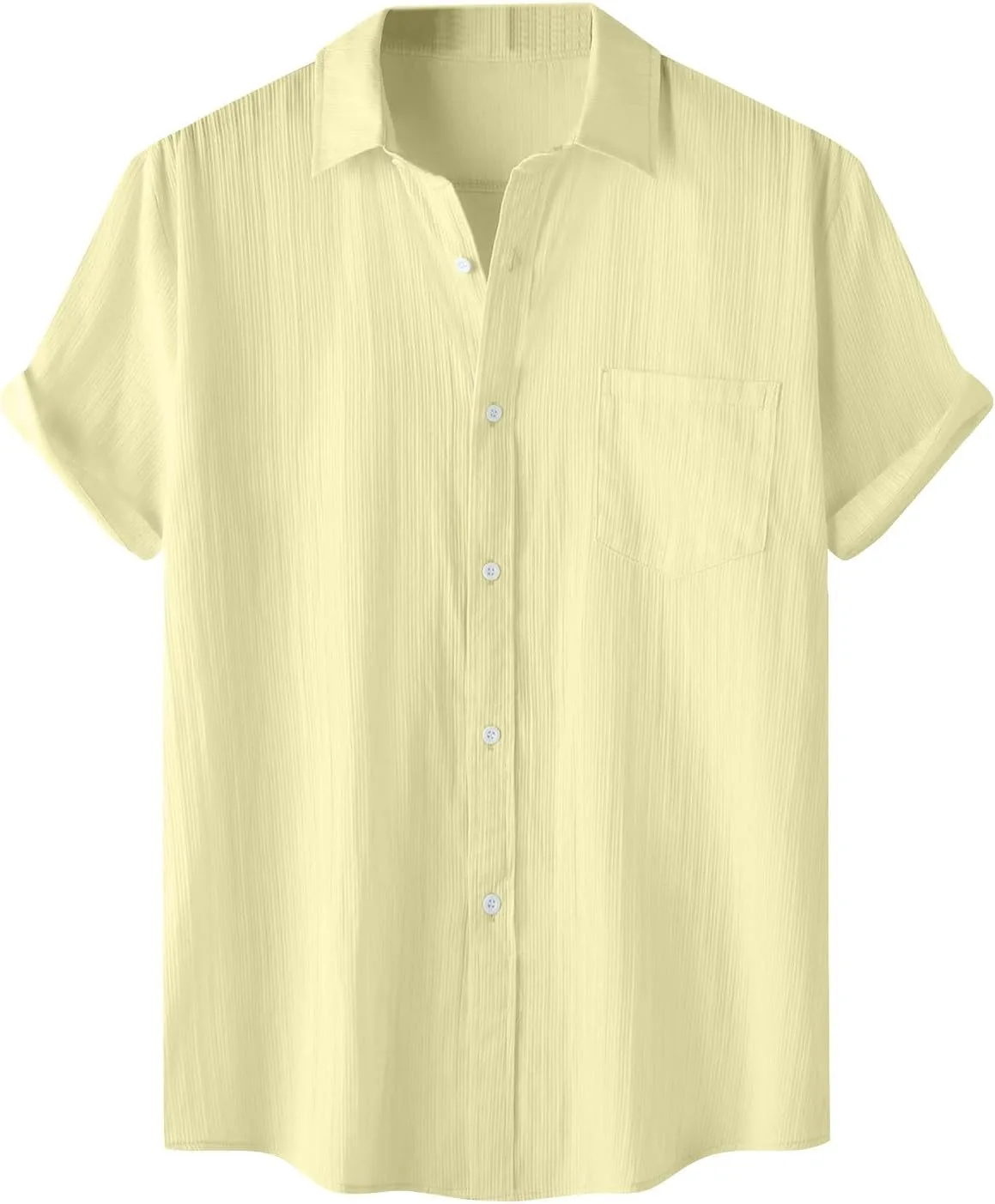 

NATHGAM мужская повседневная рубашка с коротким рукавом, летняя, с карманом, wrinkle resistant