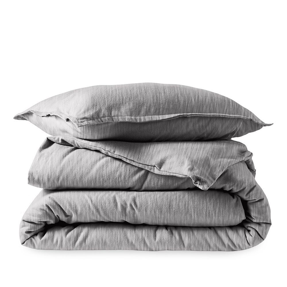 

Комплект пододеяльников из хлопковой фланели Bare Home, цвет Heather Light Grey