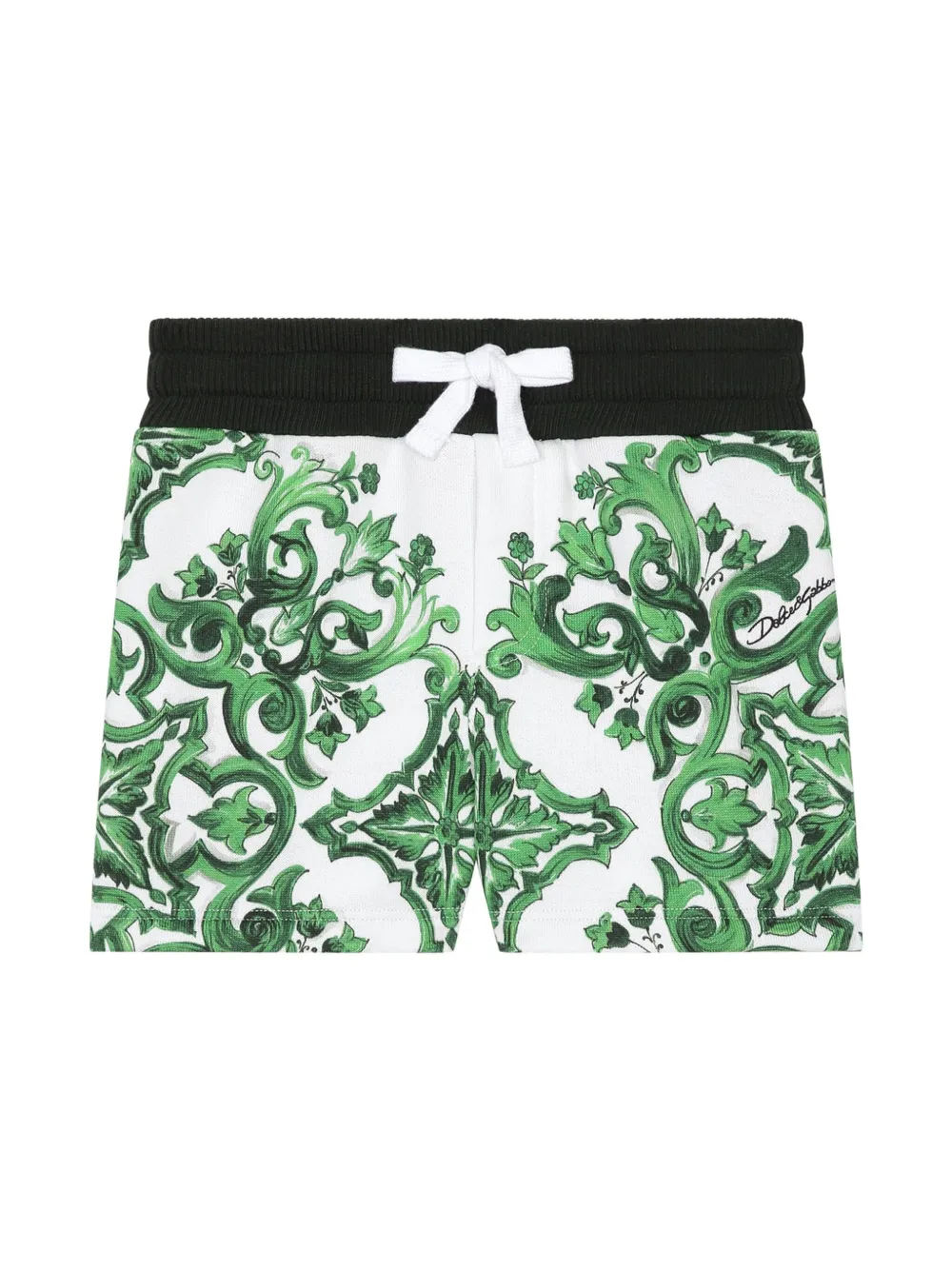 

Шорты с принтом Majolica Dolce & Gabbana Kids, зеленый