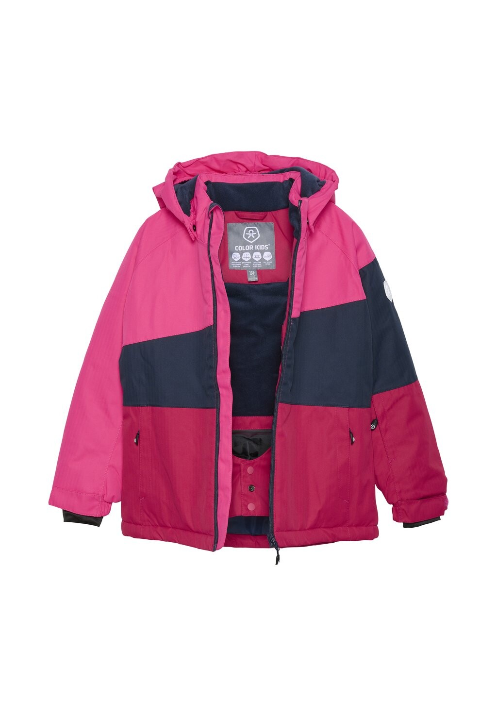 Лыжная куртка Block Color Kids, цвет fuchsia purple — фото 3