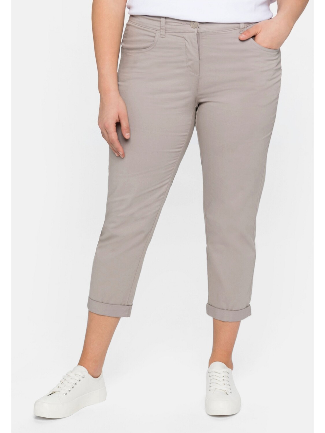 

Брюки sheego 7/8 Hose, цвет silbergrau