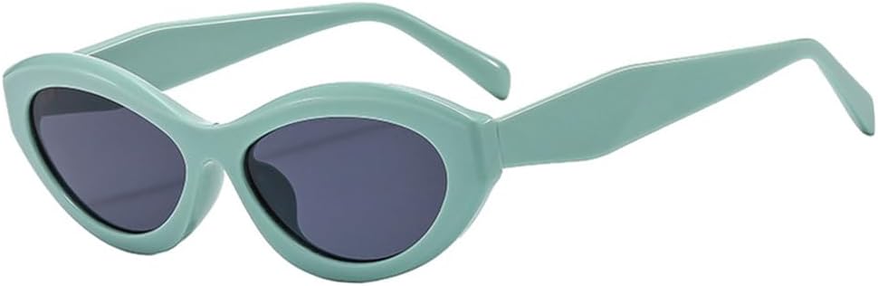 

Солнцезащитные очки UV400 – конфетные цвета, маленькие, «кошачий глаз», овальные, для женщин и мужчин, для бега и занятий спортом на открытом воздухе UYPTK, Green Grey