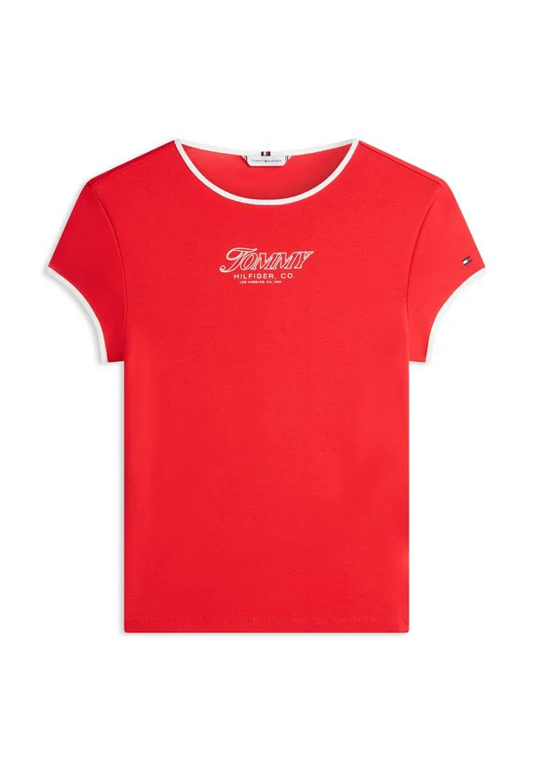 Футболка с графическим принтом, облегающего кроя, с круглым вырезом. Tommy Hilfiger, Fireworks — фото 4