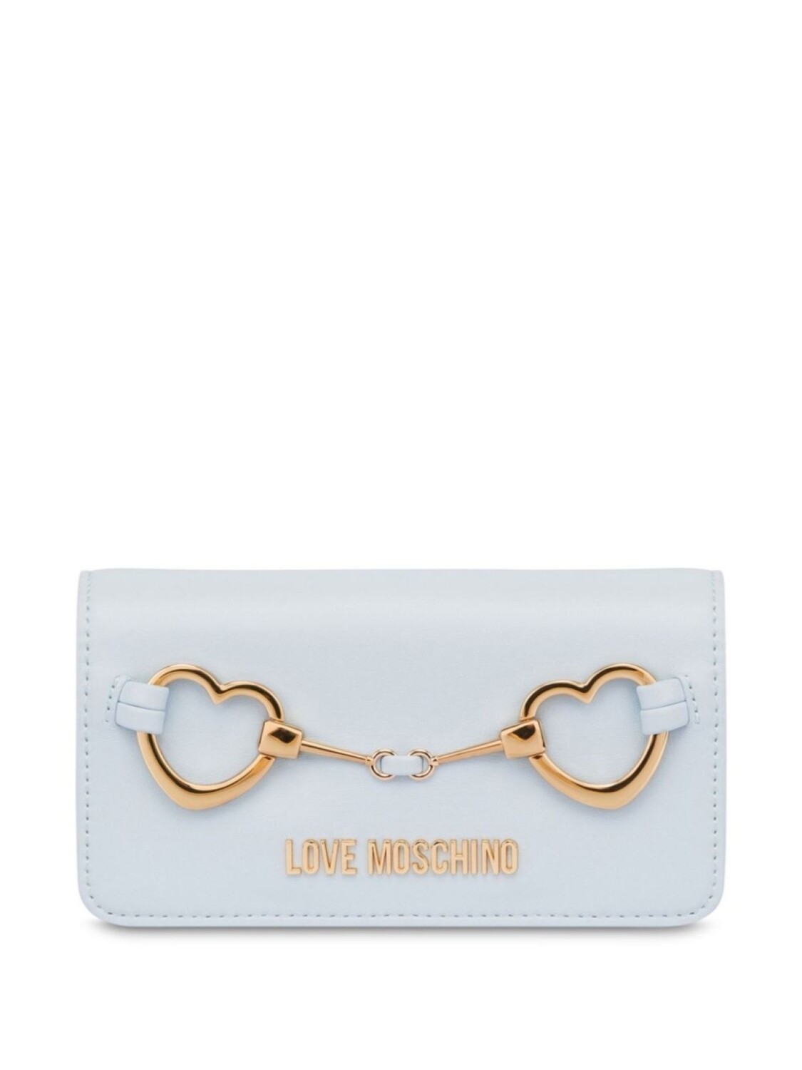 

Love Moschino сумка через плечо с декором в форме сердца, белый