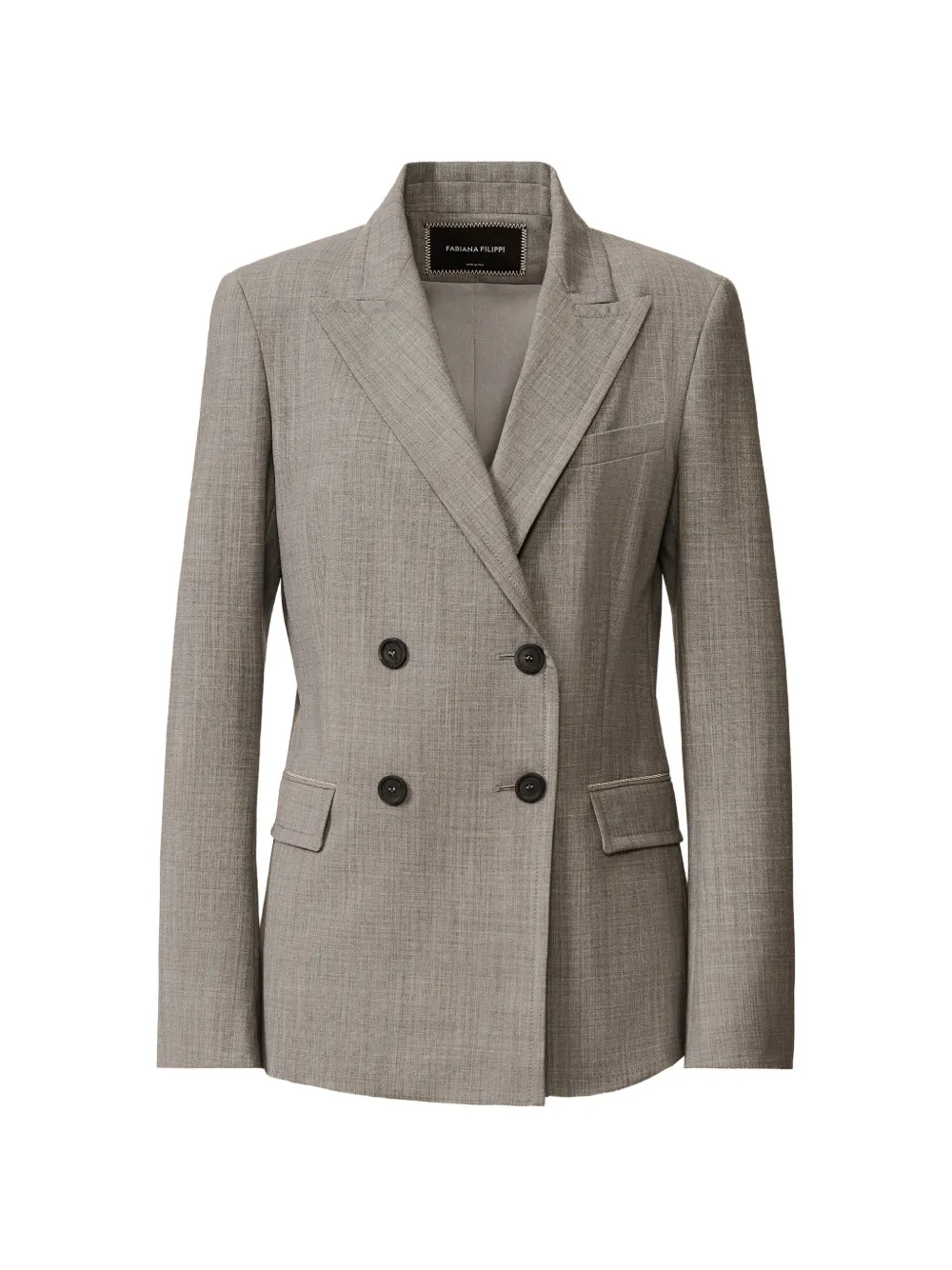 

Двубортный пиджак Fabiana Filippi, серый