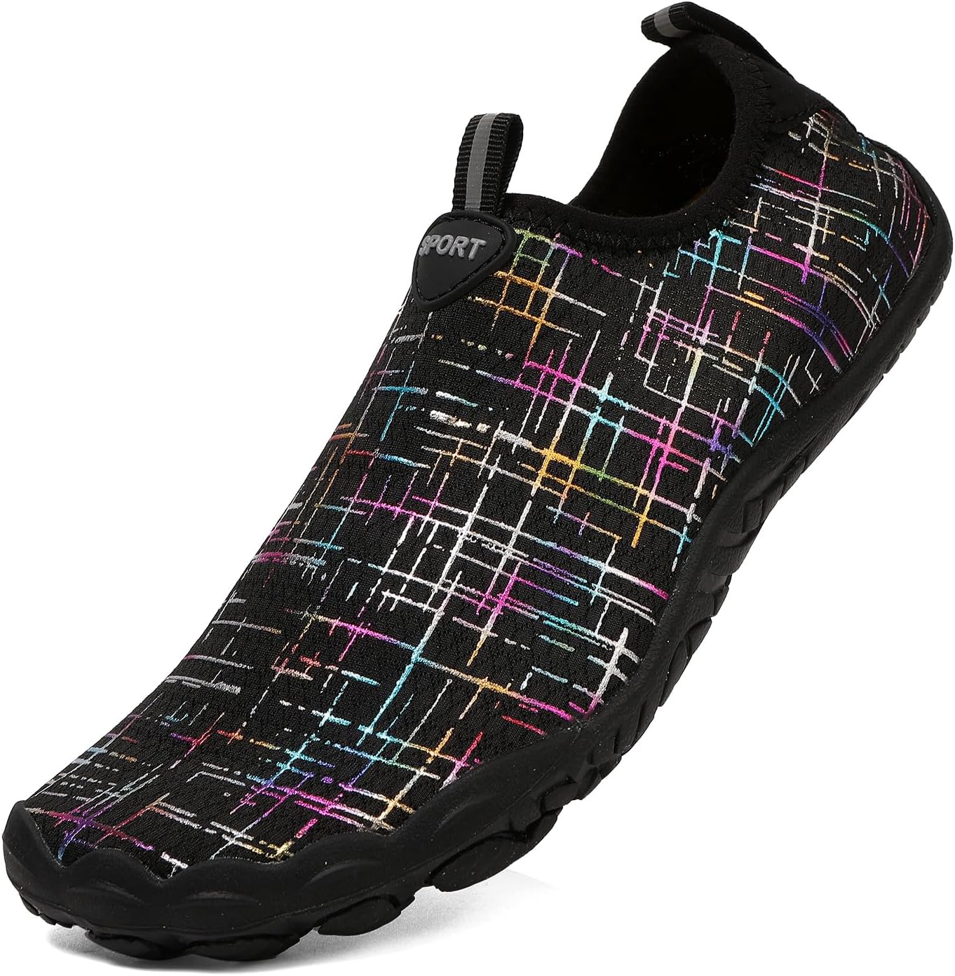 

Треккинговые кроссовки для женщин и мужчин, здоровые, противоскользящие, дышащие, модель «босоножки», с широкой носочной частью, мягкие и удобные, для ежедневной носки, прогулок, унисекс, для улицы Generic, черный