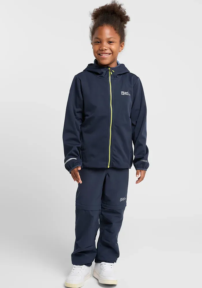 

Куртка Jack Wolfskin для активного отдыха "FELDBERG HOODED JKT K", с капюшоном, синий