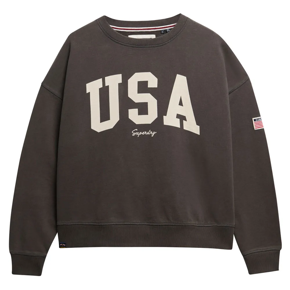 

Толстовка Superdry Athletic Relaxed, коричневый