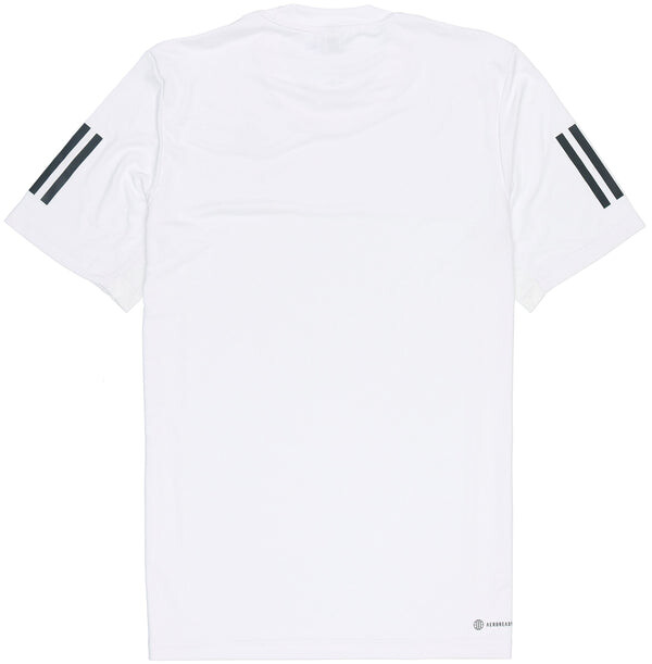 Футболка Men's adidas Solid Color Stripe Sports Breathable Round Neck Short Sleeve White T-Shirt, мультиколор — фото 2