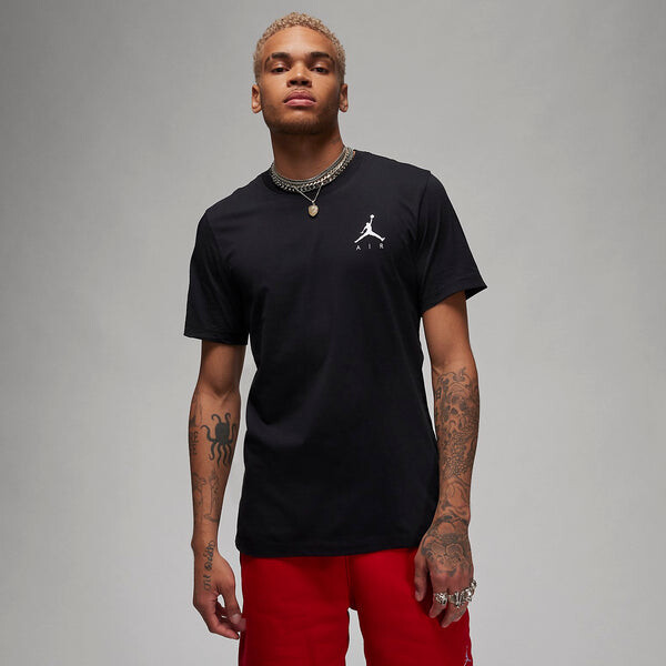 Футболка Air Jordan Jumpman Air Embroidered T-Shirt'Black', черный — фото 3