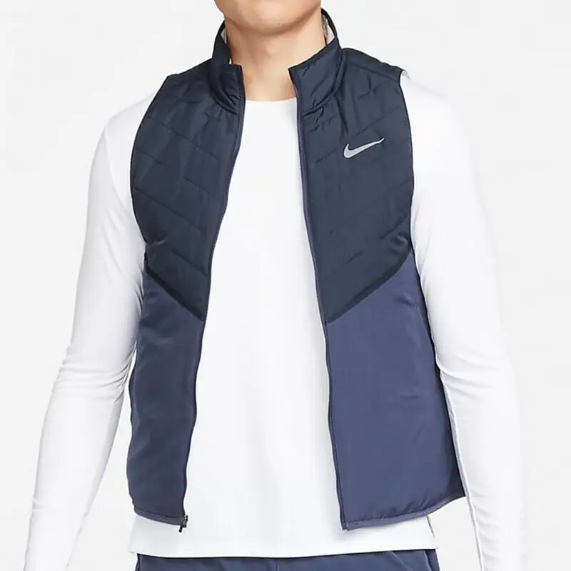 Nike Мужская синяя жилетка Therma-FIT, Blue — фото 3