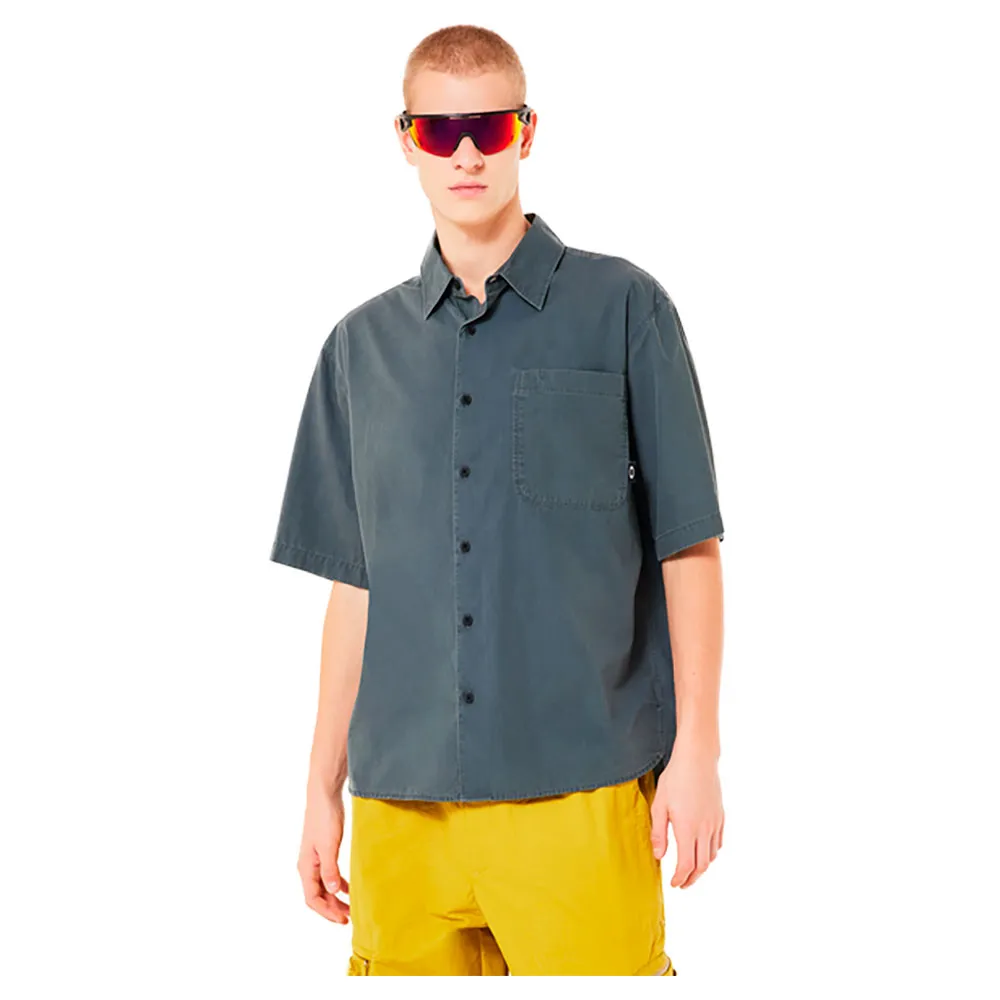

Рубашка с коротким рукавом Oakley Poplin, синий