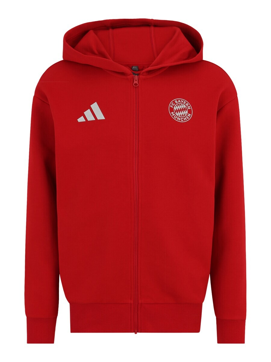 

Спортивная толстовка ADIDAS PERFORMANCE Athletic Zip-Up Hoodie Home 24-25 FC Bayern München, красный