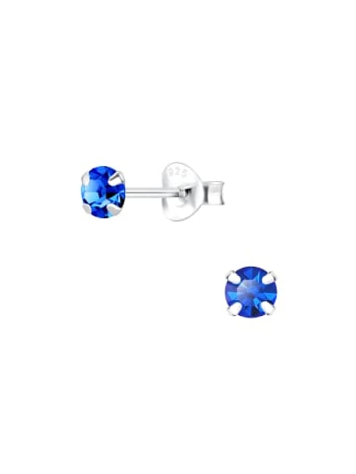 

Alexander York Серьги-гвоздики с кристаллами, из серебра 925 пробы, комплект из 2 штук