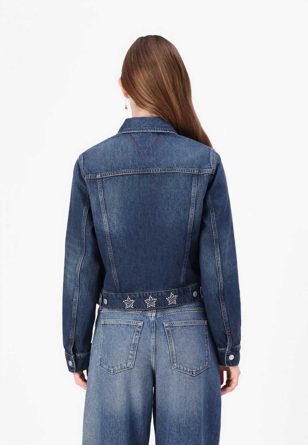 

Джинсовая куртка STUDDED Tommy Jeans, синий деним