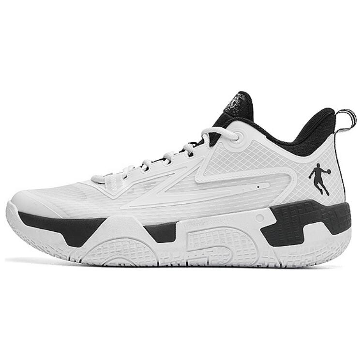 

Баскетбольные кроссовки Basketball Shoes Men High-Top White/Black Qiaodan