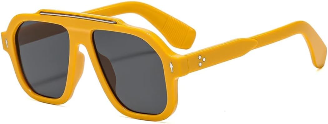 

Модные женские солнцезащитные очки UV400 в стиле ретро с заклепками, мужские градиентные солнцезащитные очки, трендовые сине-желтые солнцезащитные очки SZVVBKK, Orange Grey