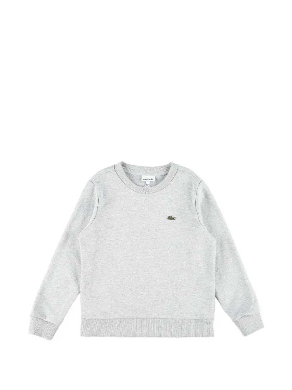 Свитшот с нашивкой-логотипом Lacoste Kids, серый