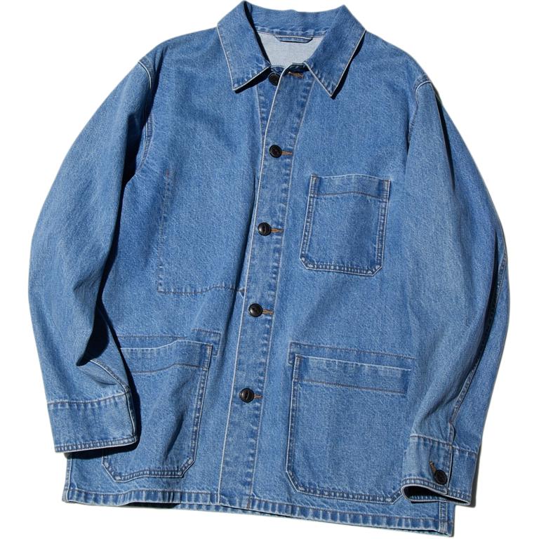 

UNIQLO Джинсовая куртка мужская, цвет «озеро-голубой»