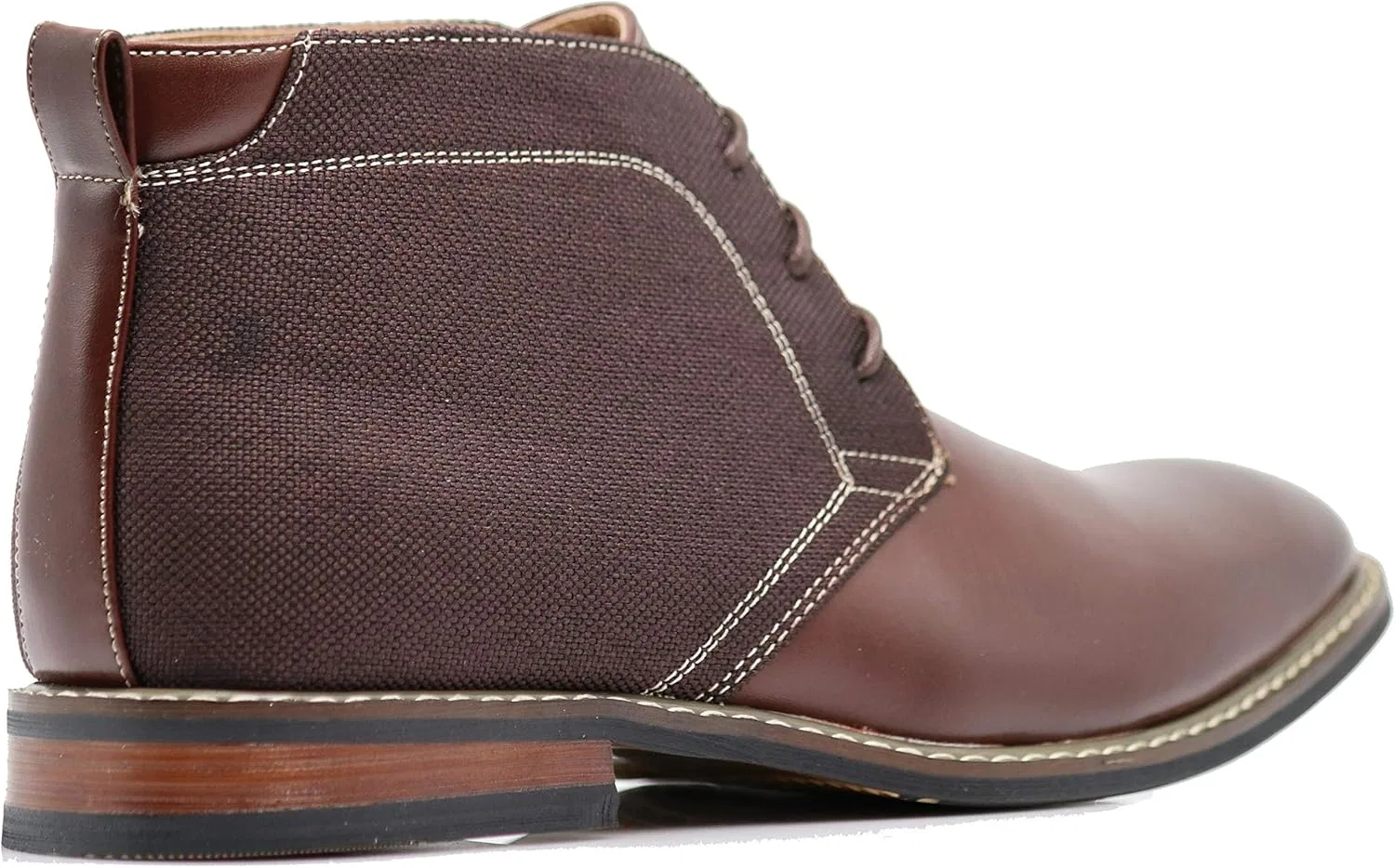 Мужские ботинки Titan04 Spectator Tweed Plaid Two Tone Chukka Ankle Wingtips Oxfords с перфорацией и шнуровкой, двухцветные, в клетку Enzo Romeo, Brown — фото 3