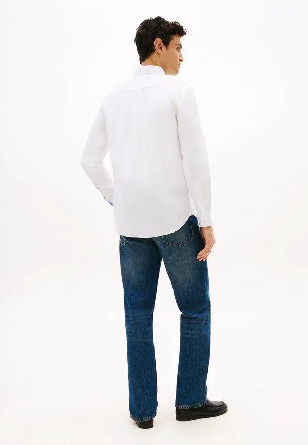 Рубашка-Рубашка прямого кроя из смесовой льняной ткани. Tommy Hilfiger, White — фото 3