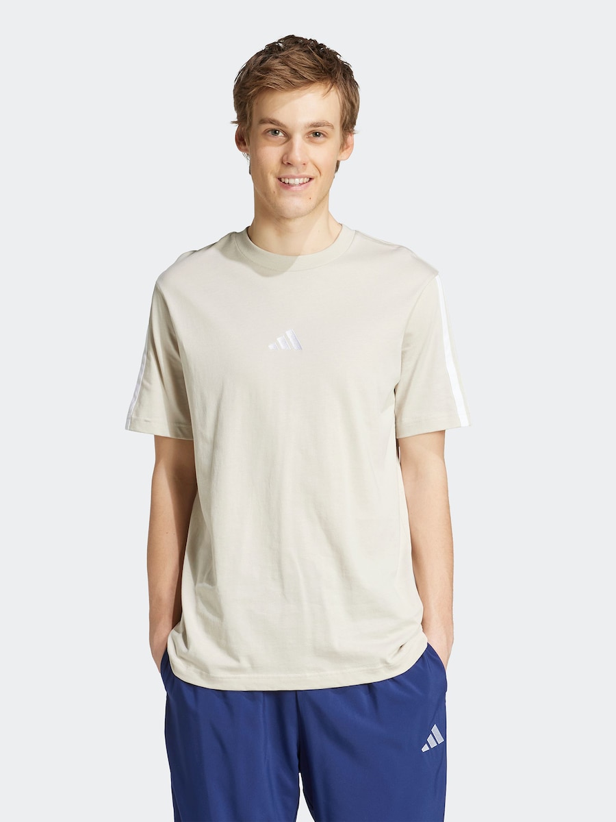 Футболка Performance ADIDAS SPORTSWEAR Essentials 3, бежевый — фото 2