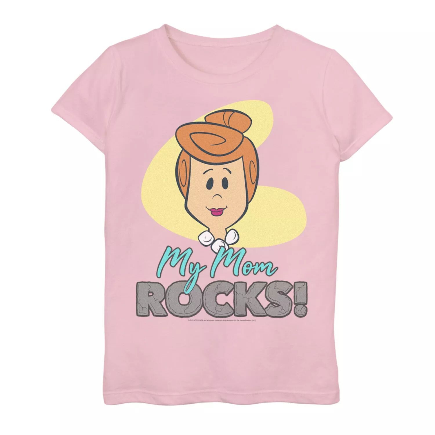 

Футболка с рисунком «My Mom Rocks» для девочек 6–16 лет The Flintstones Wilma Mother's Day Licensed Character