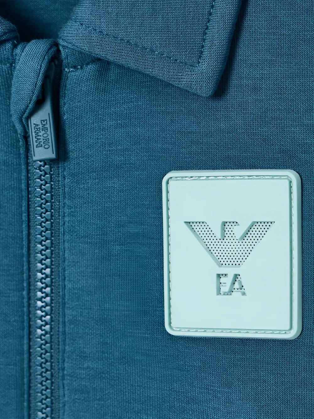 Куртка с нашивкой на молнии Emporio Armani Kids, синий — фото 3
