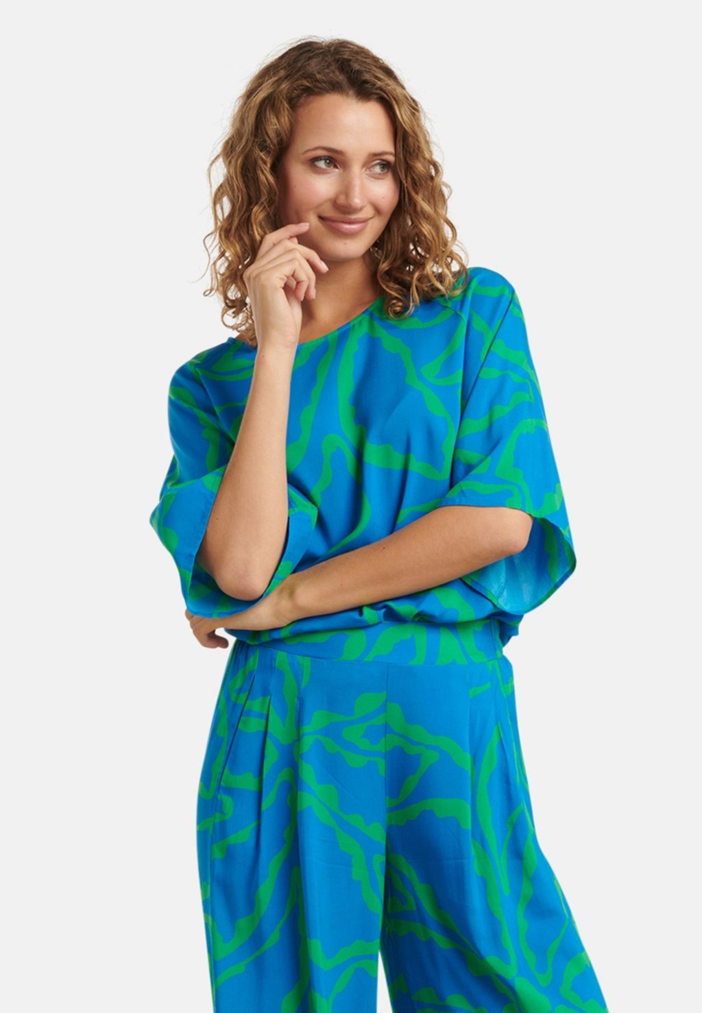 

Топ с длинными рукавами Blouse Smashed Lemon, синий
