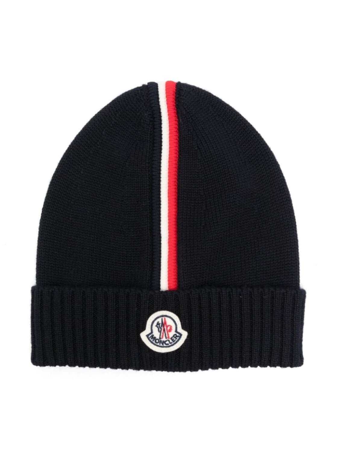 

Moncler Enfant шапка бини с логотипом, синий